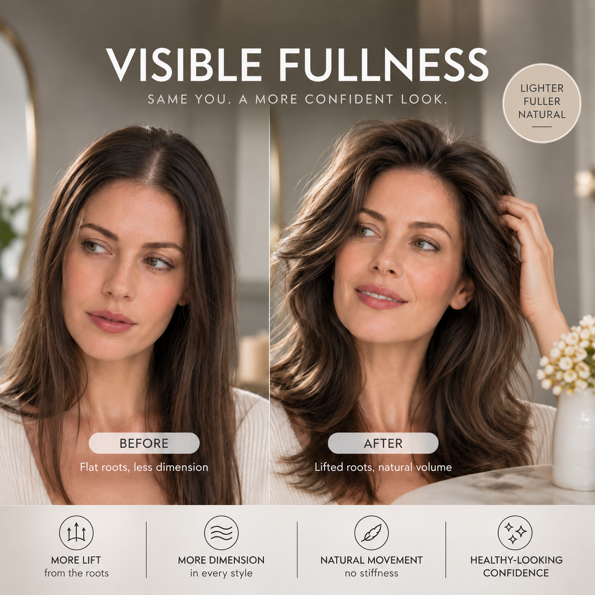 Volumizing & Hold Hair Spray – Lightweight, Bouncy Volume & Long-Lasting Style